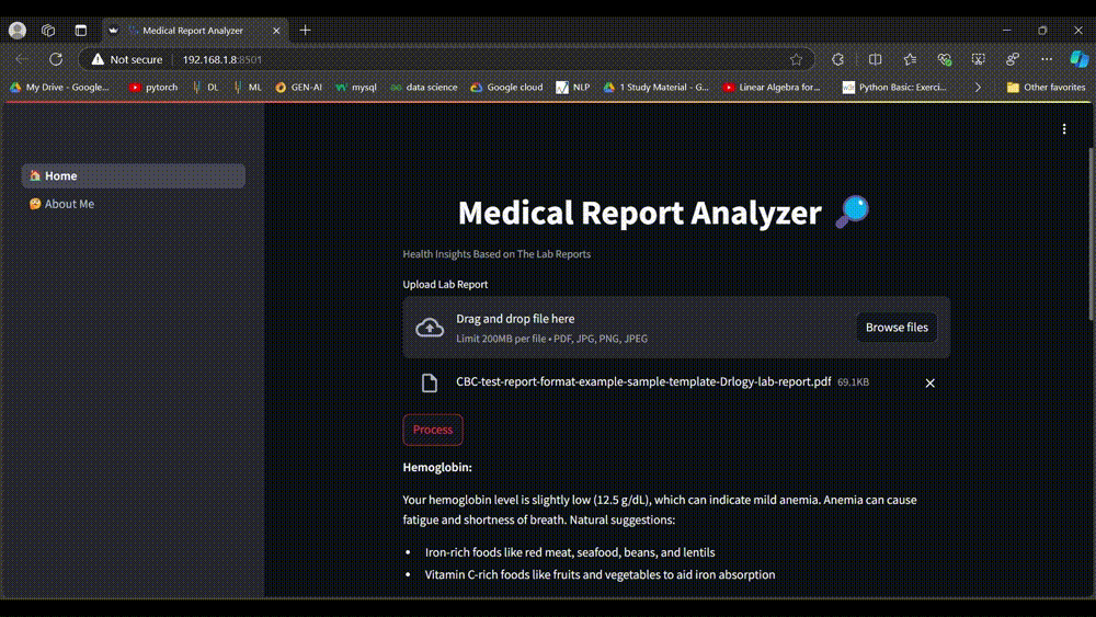 Medical Report Analyzer